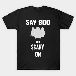 Halloween Say Boo Ghost T-Shirt